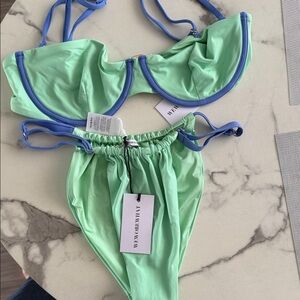 WeWoreWhat Mint Green Bikini Set
